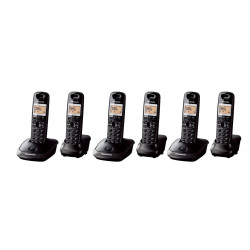 Set telefon fara fir DECT Panasonic cu 6 receptoare, 3buc KX-TG2512FXT