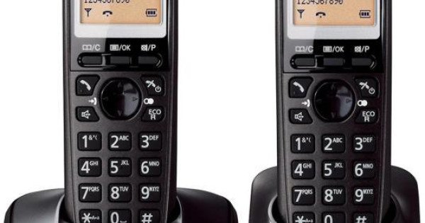 Telefon fara fir Panasonic DECT Twin KX-TG2512FXT, 2 receptoare