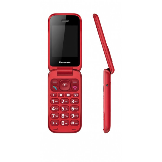Telefon mobil cu clapeta Panasonic KX-TF600, Rosu