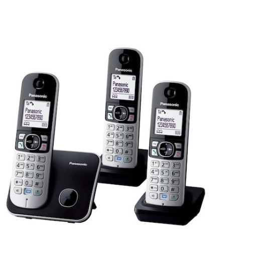 Telefon fara fir DECT Panasonic cu 3 receptoare si Robot Telefonic