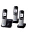 Telefon fara fir DECT Panasonic cu 3 receptoare si Robot Telefonic
