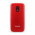 Telefon mobil cu clapeta Panasonic KX-TU410EXR, Ideal pentru seniori, butoane mari, simplu de folosit, Rosu