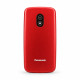 Telefon mobil cu clapeta Panasonic KX-TU410EXR, Ideal pentru seniori, butoane mari, simplu de folosit, Rosu