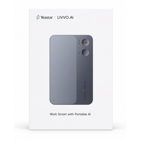 Reportofon Portabil Inteligent LIVVO NOTE, Reportofon AI pentru Sedinte, Interviuri si Call-uri, Transcriere Text, Rezumat Automat AI, Inregistrare Apeluri Telefonice, Black