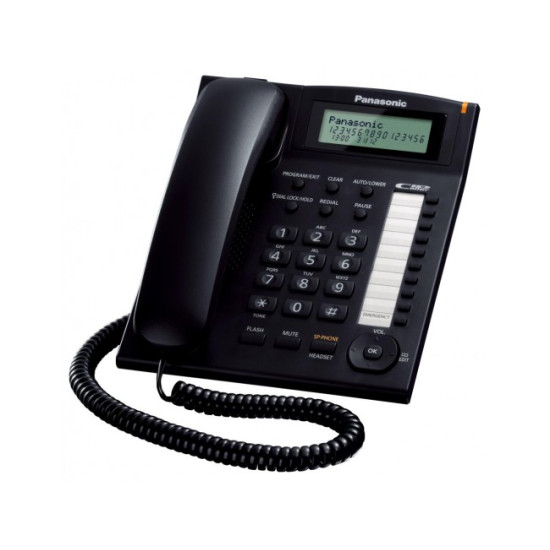 Telefon analogic Panasonic KX-TS880FXB, Caller ID, Negru