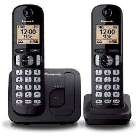 Telefon Dect Twin Panasonic KX-TGC212FXB, negru