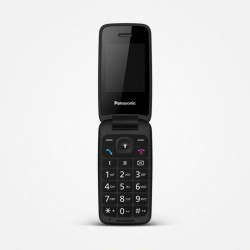 Telefon mobil cu clapeta Panasonic KX-TU410EXR, Ideal pentru seniori, butoane mari, simplu de folosit, Rosu